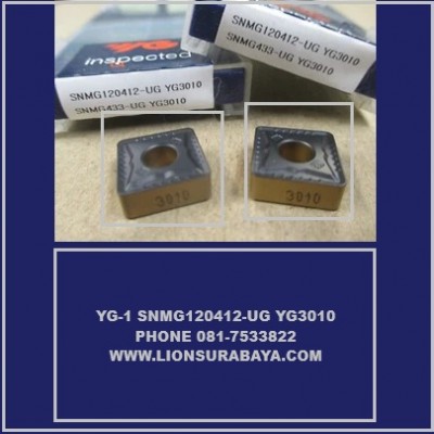 Jual insert bubut SNMG120412-UG YG3010 Merk YG-1