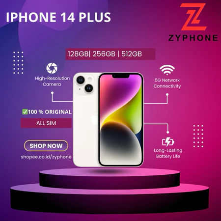 lphone 14 / 14 plus second inter like new original Bergaransi Cocok Tiktok Shopee Live Streaming Zyphone Iphone Store