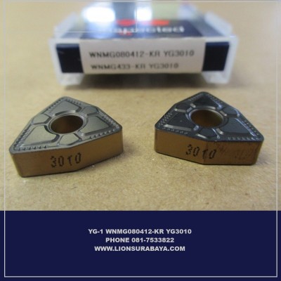 Jual insert bubut WNMG080412-KR YG3010 Merk YG-1