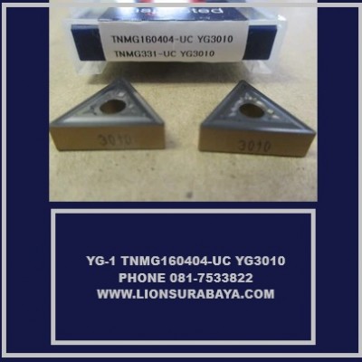 Jual insert bubut TNMG160404-UC YG3010 Merk YG-1