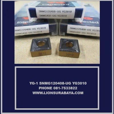 Jual insert bubut SNMG120408-UG YG3010 Merk YG-1