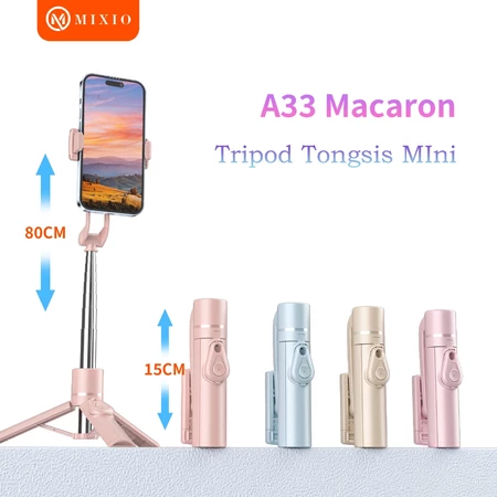 MIXIO - R1 Pro Tripod Tongsis 3 In 1 / Tongsis Wireless Tripod 360° Bt Mixio Official Store