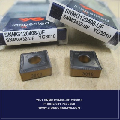Jual insert bubut SNMG120408-UF YG3010 Merk YG-1