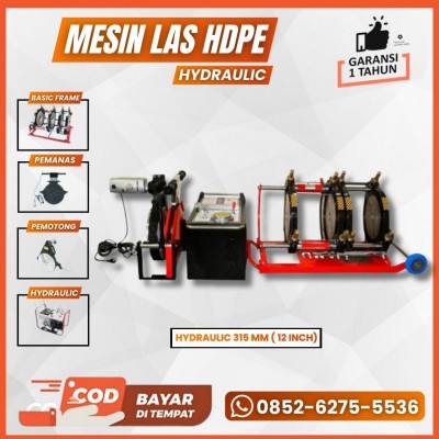 MESIN LAS PIPA HDPE 315 Hydraulic - MESIN JOINT PIPA HDPE 2 - 12 INCH