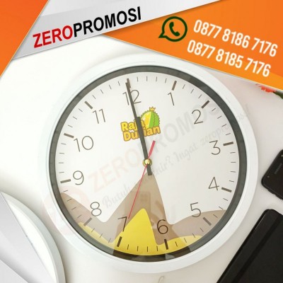 Souvenir Jam Dinding 286H Bulat Eksklusif Cetak Logo Murah