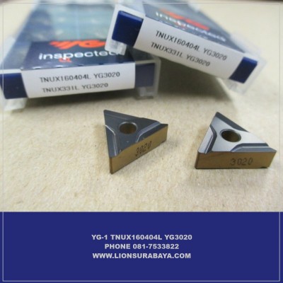 Jual insert bubut TNUX160404L YG3020 Merk YG-1