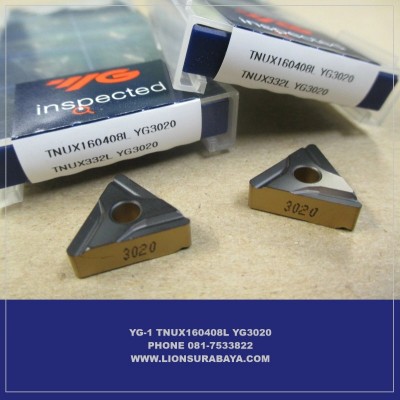 Jual insert bubut TNUX160408L YG3020 Merk Yg-1