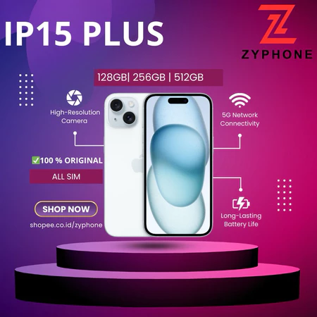 lPHONE 15 PLUS / 15 512GB/256GB/128GB SECOND ORIGINAL MULUS Bergaransi Cocok Tiktok Shopee Live Streaming Zyphone Iphone Store