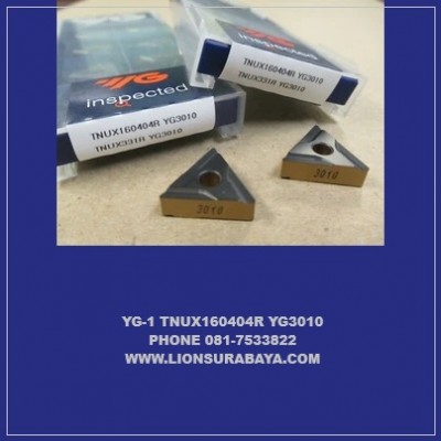 Jual insert bubut TNUX160404R YG3010 Merk YG-1