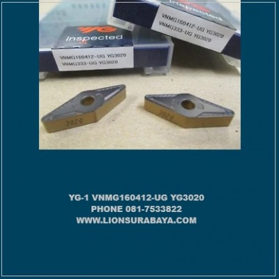 Jual insert bubut VNMG160412-UG YG3020 Merk YG-1