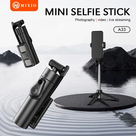 MIXIO - Q07 Selfie Stick Tripod Phone Stand (Non -LED Fill Light) Mixio Official Store