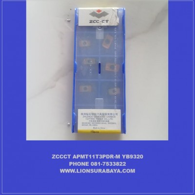 Jual insert milling APMT11T3PDR-M YB9320 Merk ZCC CT