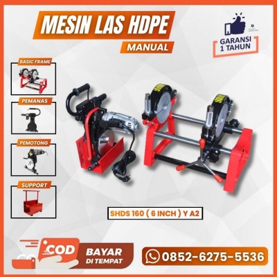 MESIN LAS PIPA HDPE SHDS 160 Y A2 MESIN PENYAMBUNG PIPA HDPE 6 INCH ( 2CLAMP )