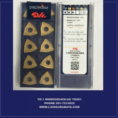 Jual Insert Bubut WNMG080408-UG YG801 Merk YG-1 Korea