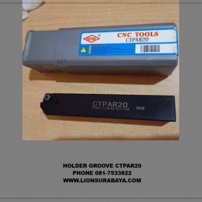 Jual Sepaket Holder Groove CTPAR20 Include insert groove 1mm