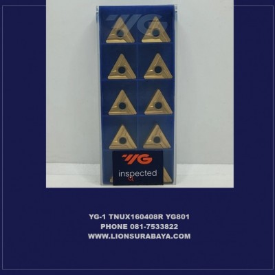 Jual Insert Bubut TNUX160408R YG801 Merk YG-1 Korea