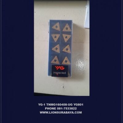 Jual insert bubut TNMG160408-UG YG801 Merk YG-1
