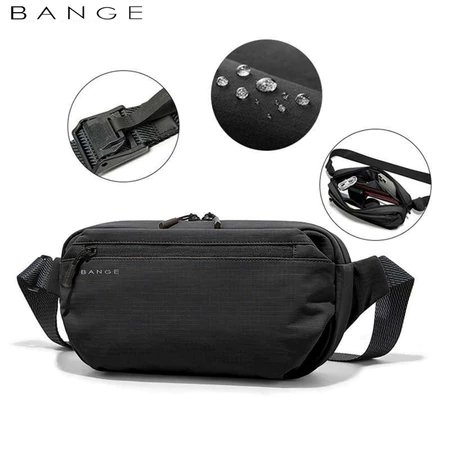 BANGE BG7851 Tas Selempang Pria Crossbody Sling Chest Waist Bag Ringan Cowok Elegan Modern Bange Official Store