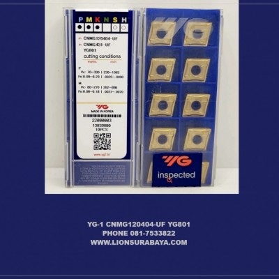 Jual Insert Bubut CNMG120404-UF YG801 Merk YG-1 Korea
