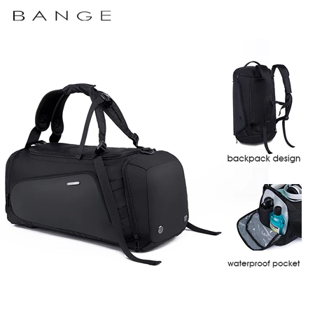 BANGE BG1917 Tas Pria Multi Funsi Travel GYM Duffle Waterproof Bange Official Store