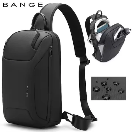 Bange BG8031 Tas Selempang Pria Sling Bag Pria crossbody bag Elegan Modern Berkualitas Bange Official Store