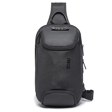 BANGE BG7082 Tas Selempang Pria slingbag pria Lock TSA Elegan Modern Bange Official Store