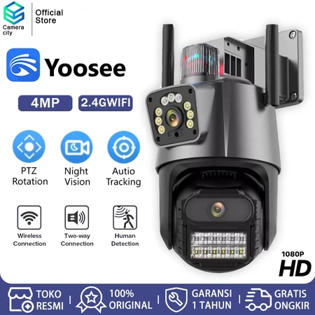 CAMERACITY CCTV AI Lensa Dual IP66 - Deteksi Manusia/Bayi/Pet/Mobil, Vision Malam Warna Cerdas Alarm Gestur Api Waterproof Outdoor Cameracity Official Store