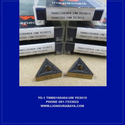 Jual Insert Bubut TNMG160404-UM YG3015 Merk YG-1 Korea