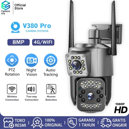 CAMERACITY 1080P HD IP Camera CCTV PTZ Wifi Camera Dual Lens Security Cam Video Surveillance Cameracity Official Store