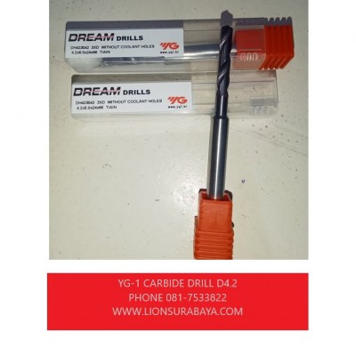 Jual carbide drill D4.2 ( DH423 ) merk YG-1