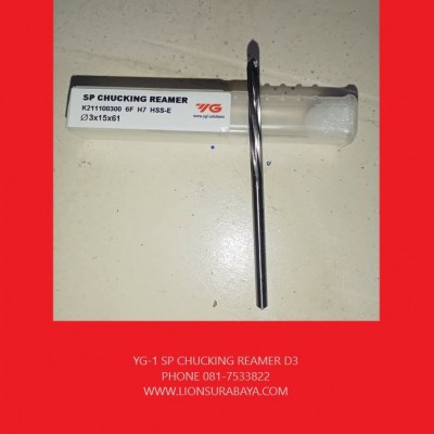 Jual SP chucking reamer D3 merk YG-1