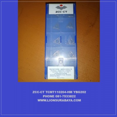 Jual insert bubut TCMT110204-HM YBG202 merk ZCCCT