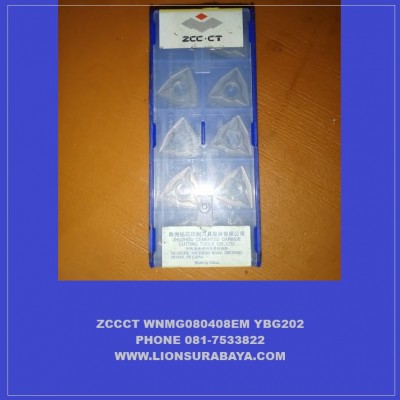 Jual insert bubut WNMG080408-EM YBG202 merk ZCCCT