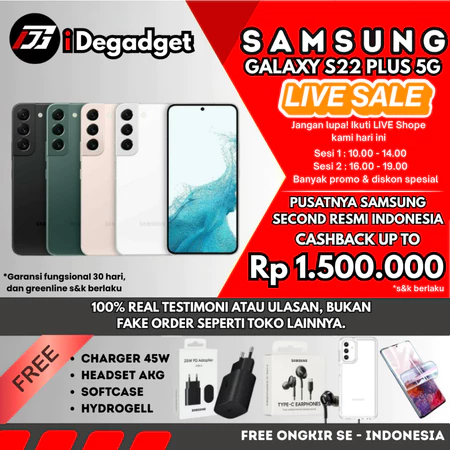 SEIN Samsung Galaxy S22 Plus 8/256GB 8/128GB | S21 + Plus Second Fullset Original Elegan Original Garansi Resmi Ideponsel Store