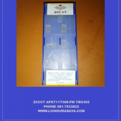 Jual insert milling APKT11T308-PM YBG302 merk ZCC CT