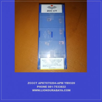 Jual insert milling APKT070204-APM YB9320 merk ZCC CT