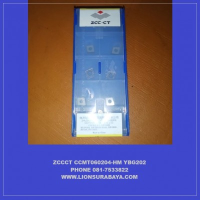 Jual insert bubut CCMT060204-HM YBG202 merk ZCC CT