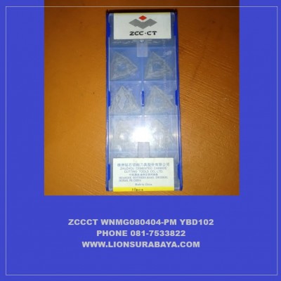 Jual insert bubut WNMG080404-PM YBD102 merk ZCCCT