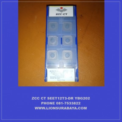 Jual insert milling SEET12T3-DR YBG202 merk ZCC CT