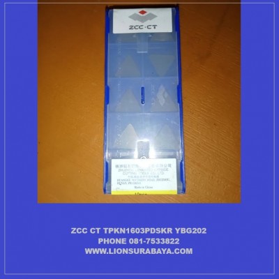 Jual insert milling TPKN1603PDSKR YBG202 merk ZCC CT