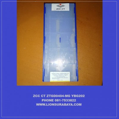 Jual insert grooving ZTGD0404-MG YBG202 merk ZCC CT