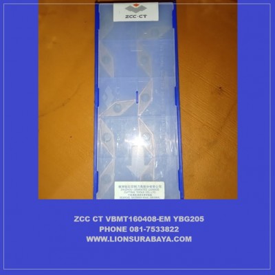 Jual insert bubut VBMT160408-EM YBG205 merk ZCC CT