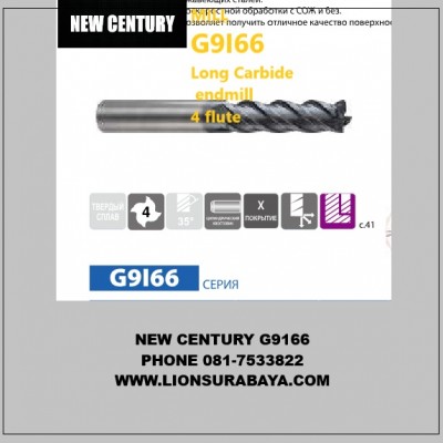 Jual Endmill Carbide 4 Flute Long Series G9I66 Merk New Century