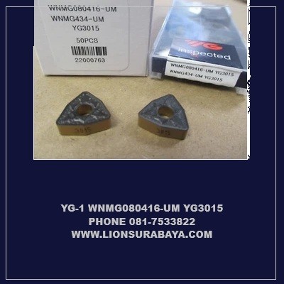 Jual Insert Bubut WNMG080416-UM YG3015 Merk Yg-1 Korea
