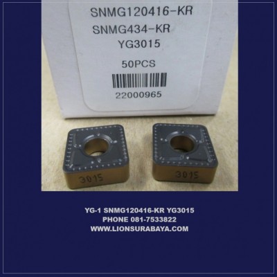 Jual Insert Bubut SNMG120416-KR YG3015 Merk YG-1 Korea