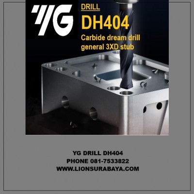 Jual Mata Bor Carbide Panjang 3XD Series DH404 Merk YG-1 Korea