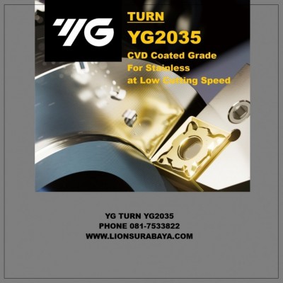 Jual Insert Bubut Untuk Stainless Grade YG2035 Merk YG-1 Korea