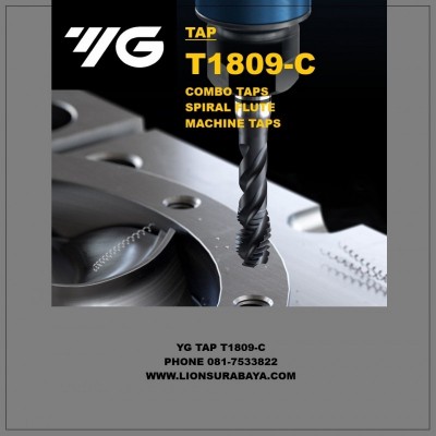 Jual Tap Mesin Spiral Warna Hitam series T1809-C Merk YG-1 Korea