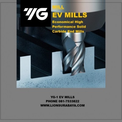 Jual Endmill Carbide 4 Flute Series EV MILLS Merk YG-1 Korea