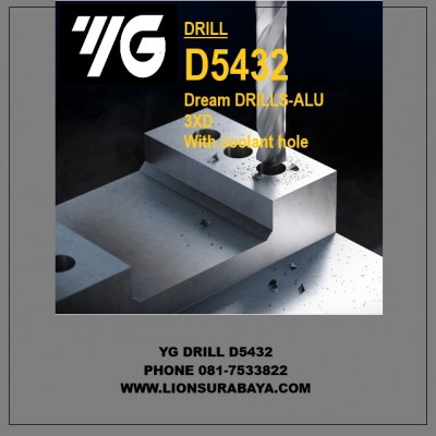 Jual Mata Bor Carbide Untuk Aluminium Series D5432 merk YG-1 Korea